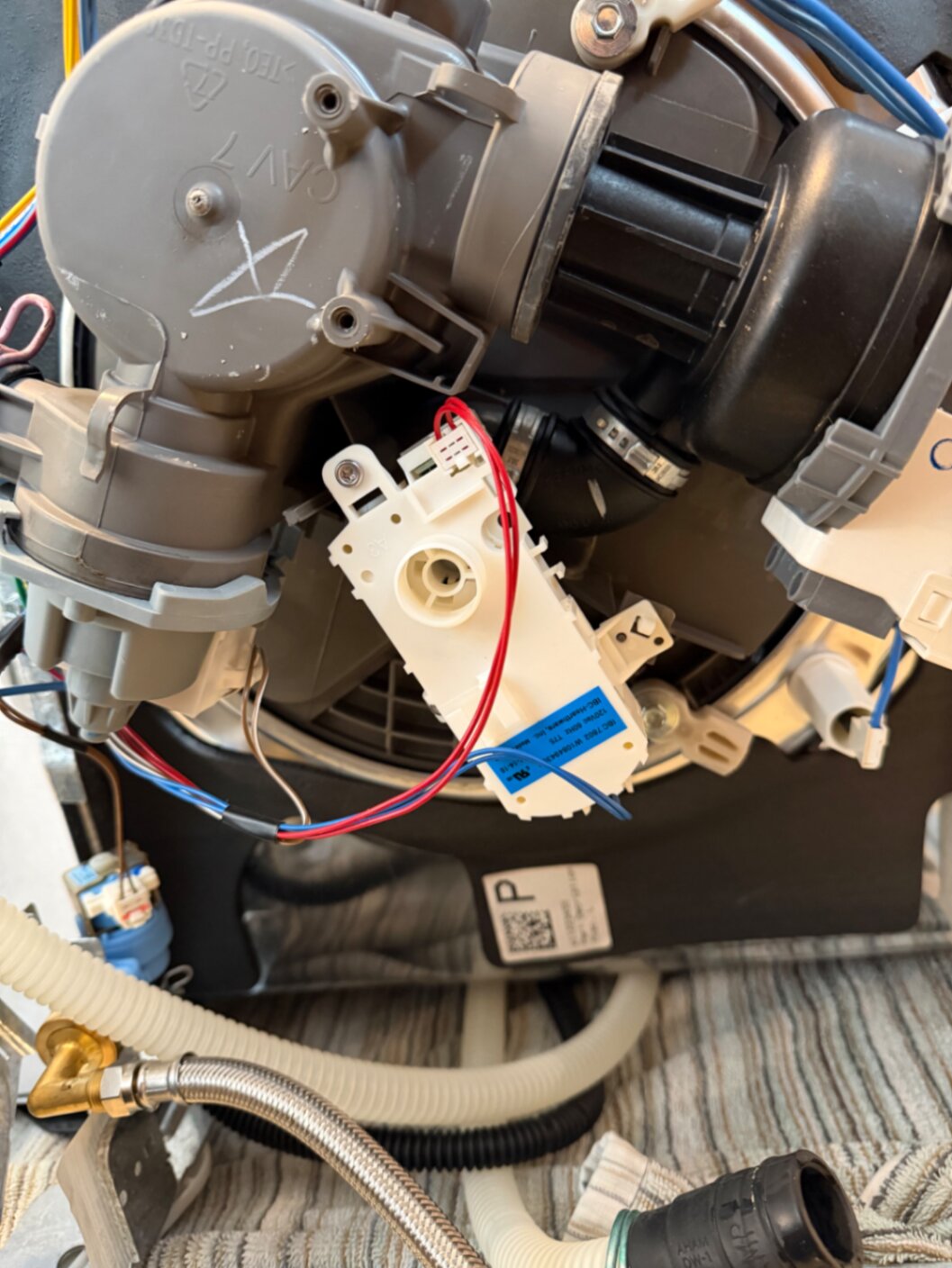 Dishwasher motor and circulation pump rebuild